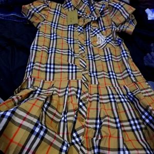 Burberry girls dress sz L NWT